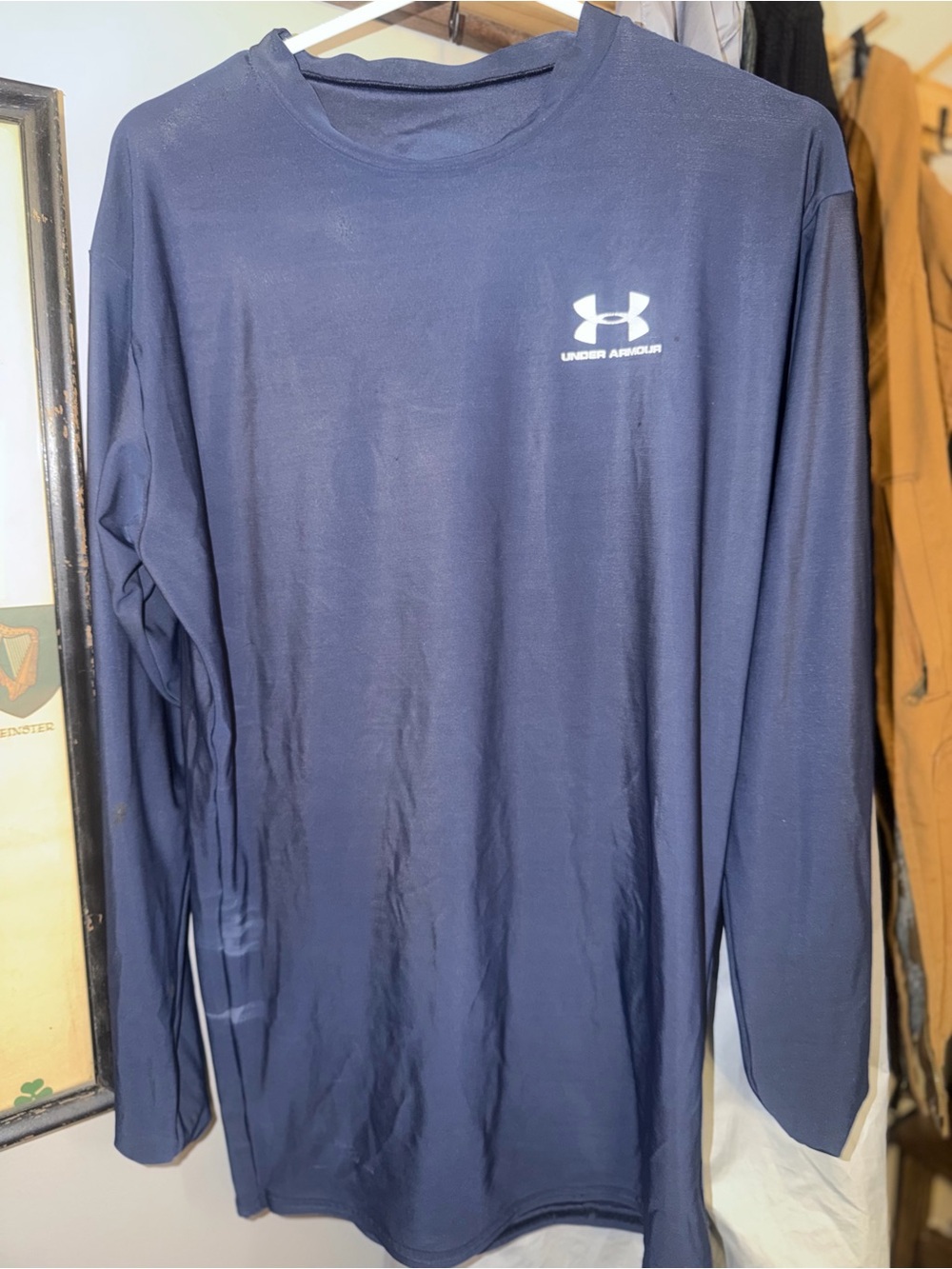 Under Armour Long Sleeve Shirt - Navy Unisex (Under Shirt, performance wear)